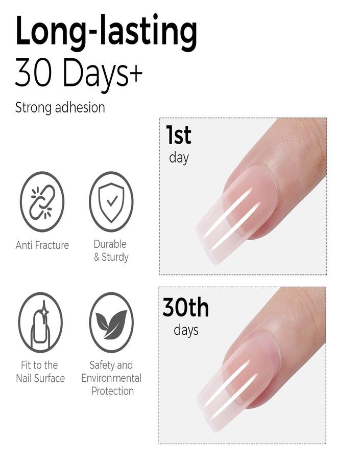 TOMICCA 4 in 1 Gel Nail Glue 30g UV Nail Glue for Press ons Semi Solid Nail Glue Strong Nail glu e on Nails Tips for Fake Acrylic Nails Extension - UV Light Required - Image 5